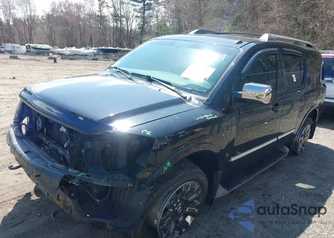 2015 Nissan Armada Platinum из США, поврежденный, VIN 5N1AA0NEXFN602658